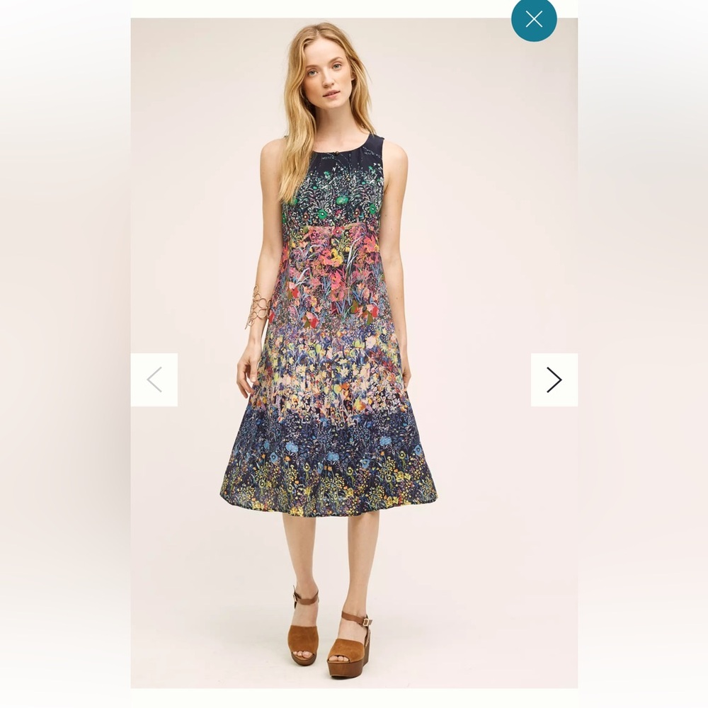 Maeve by Anthropologie Larkspur Midi Dress